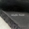 Black Heavy Weight Rabbit Fake Fur Fabric